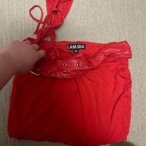 I.AM.GIA Women's Red Mini Dress